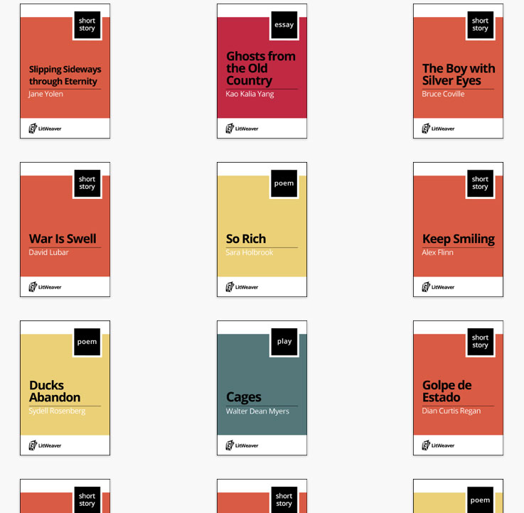 Selection of the Litweaver ebook library